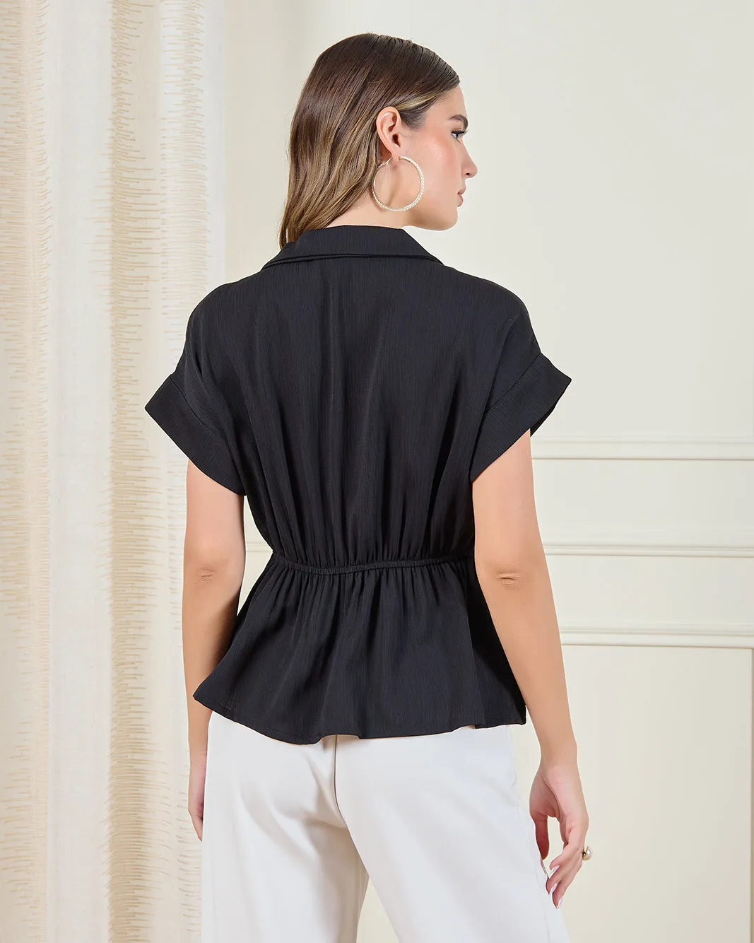 Women Black Casual Blouse sold by Redtag product image thumbnail 3