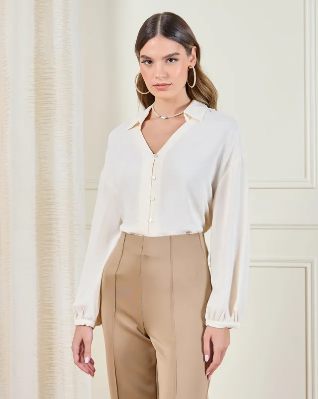 Women White Casual Blouse sold by Redtag