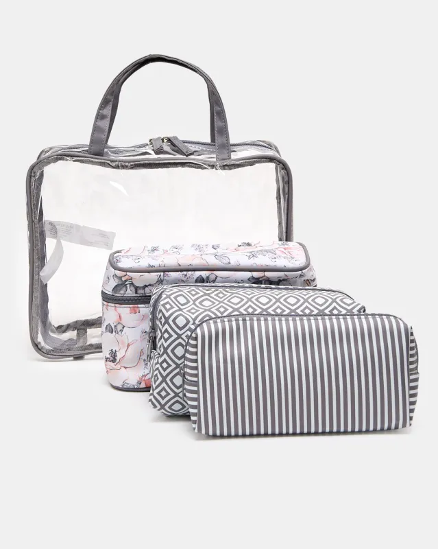 Assorted Cosmetic Pouch Set (4 Piece) sold by Redtag