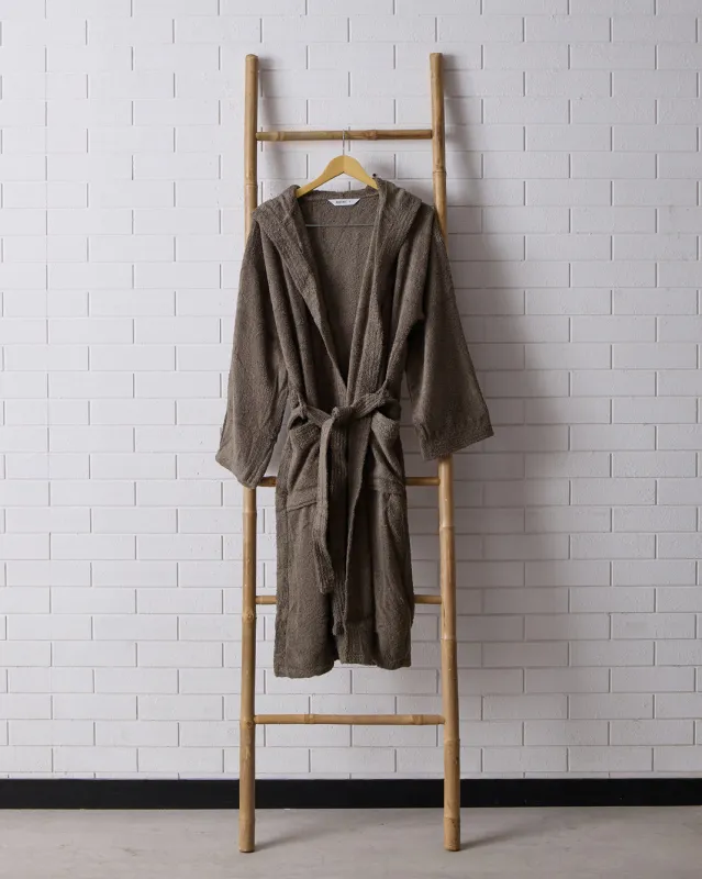 Charcoal Hooded Bathrobe (XXL) sold by Redtag