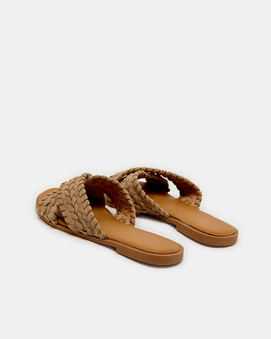 Women Taupe Crisscross Textured Mule sold by Redtag product image thumbnail 4