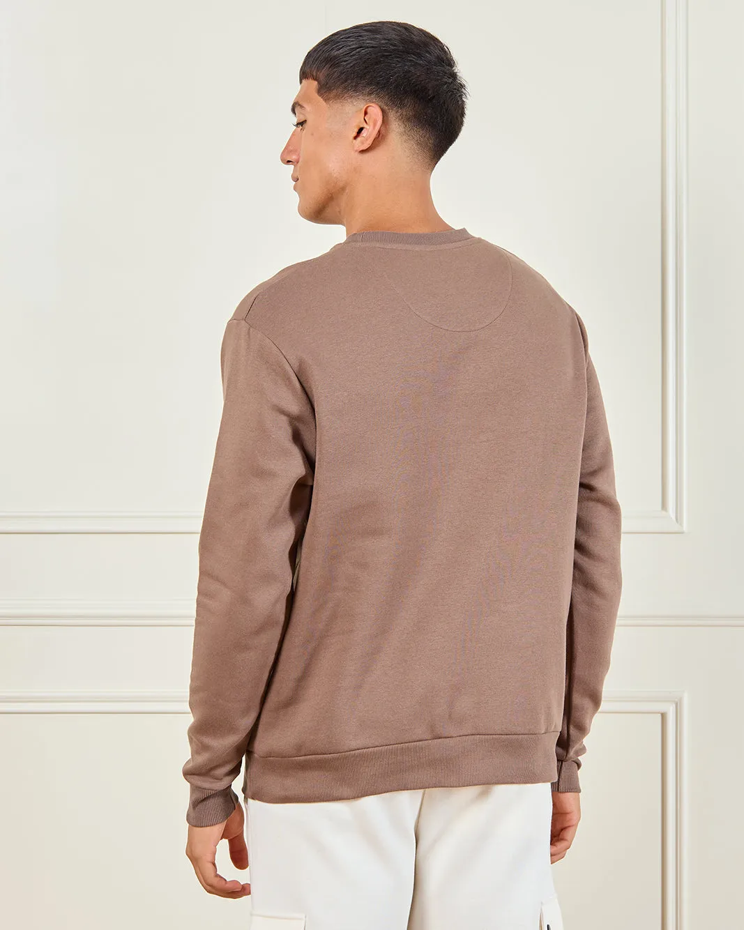 Men Brown Printed Sweatshirt sold by Redtag product image thumbnail 3