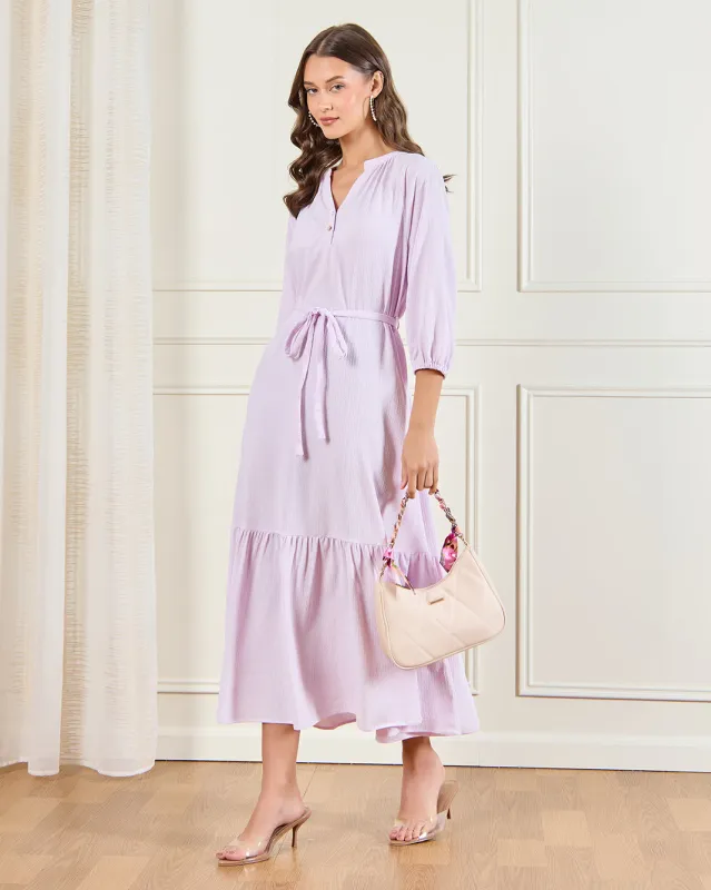 Women Purple Casual Dress sold by Redtag