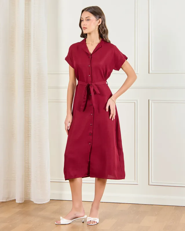 Women Red Casual Dress sold by Redtag