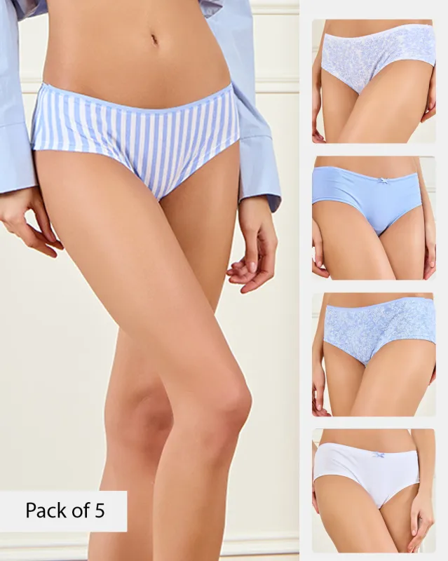 Women Assorted Boyleg Brief Set (Pack of 5) sold by Redtag