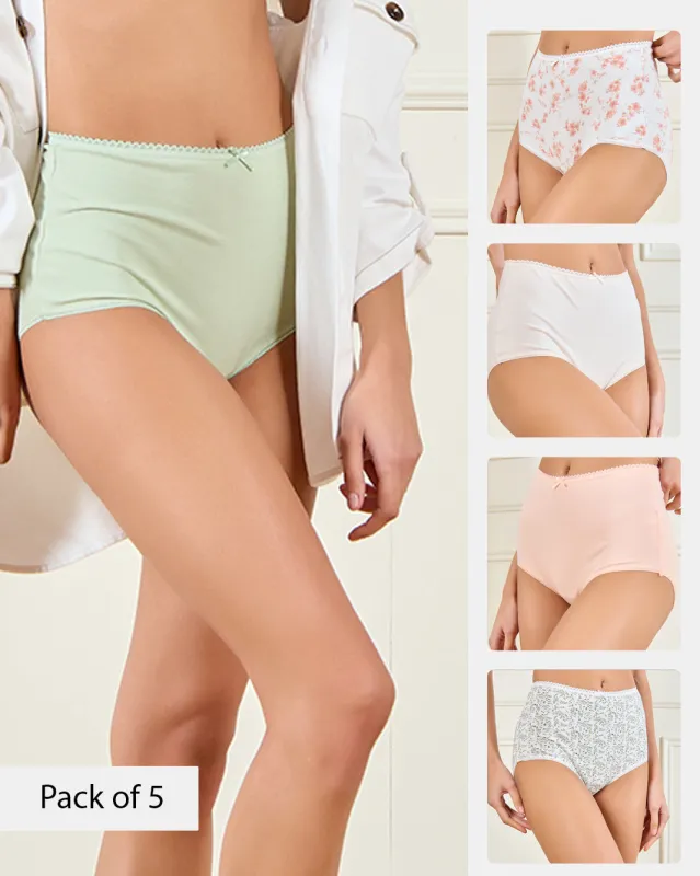 Women Assorted Full Brief Set (Pack of 5) sold by Redtag