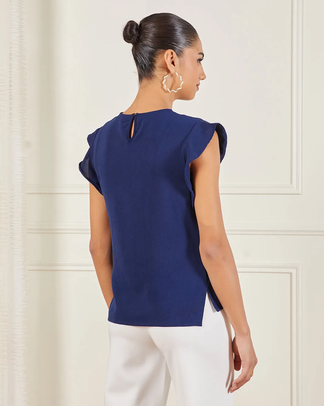 Women Navy Casual Blouse sold by Redtag product image thumbnail 3