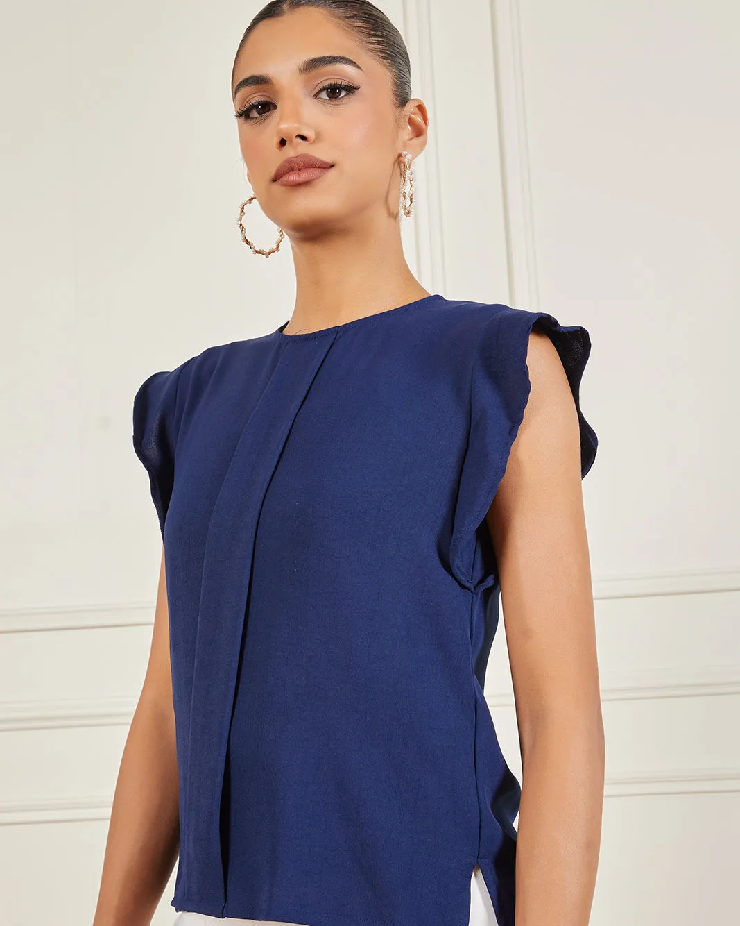 Women Navy Casual Blouse sold by Redtag product image thumbnail 4