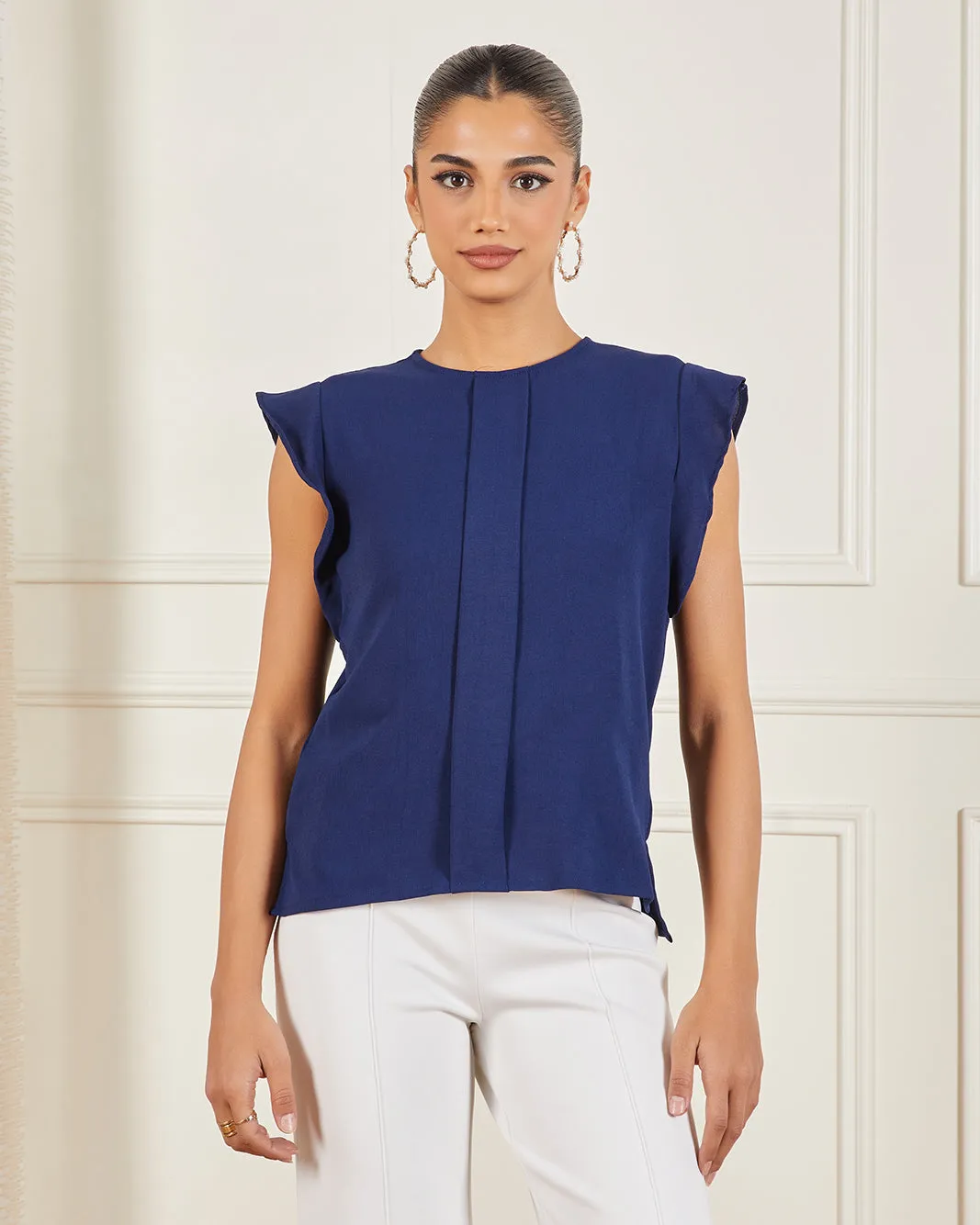 Women Navy Casual Blouse sold by Redtag