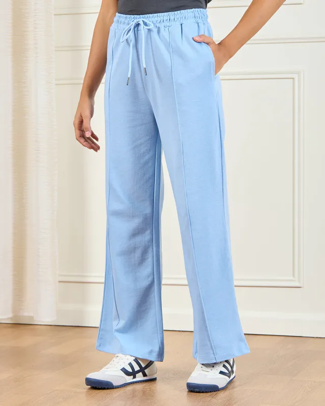 Women Blue  Wide leg Pants sold by Redtag