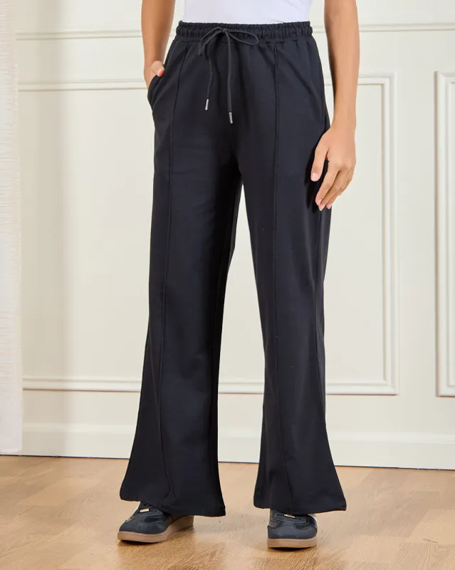 Women Black Wide leg Pants sold by Redtag