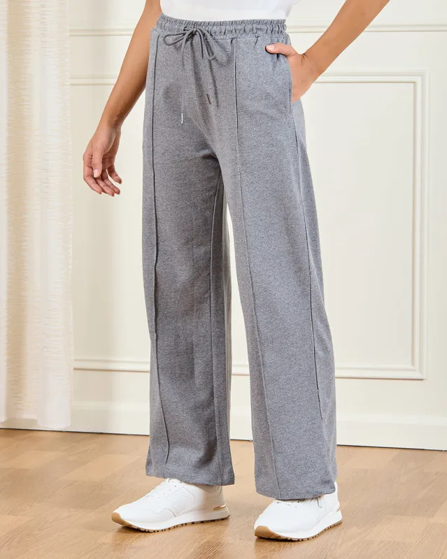 Women Grey Wide leg Pants sold by Redtag