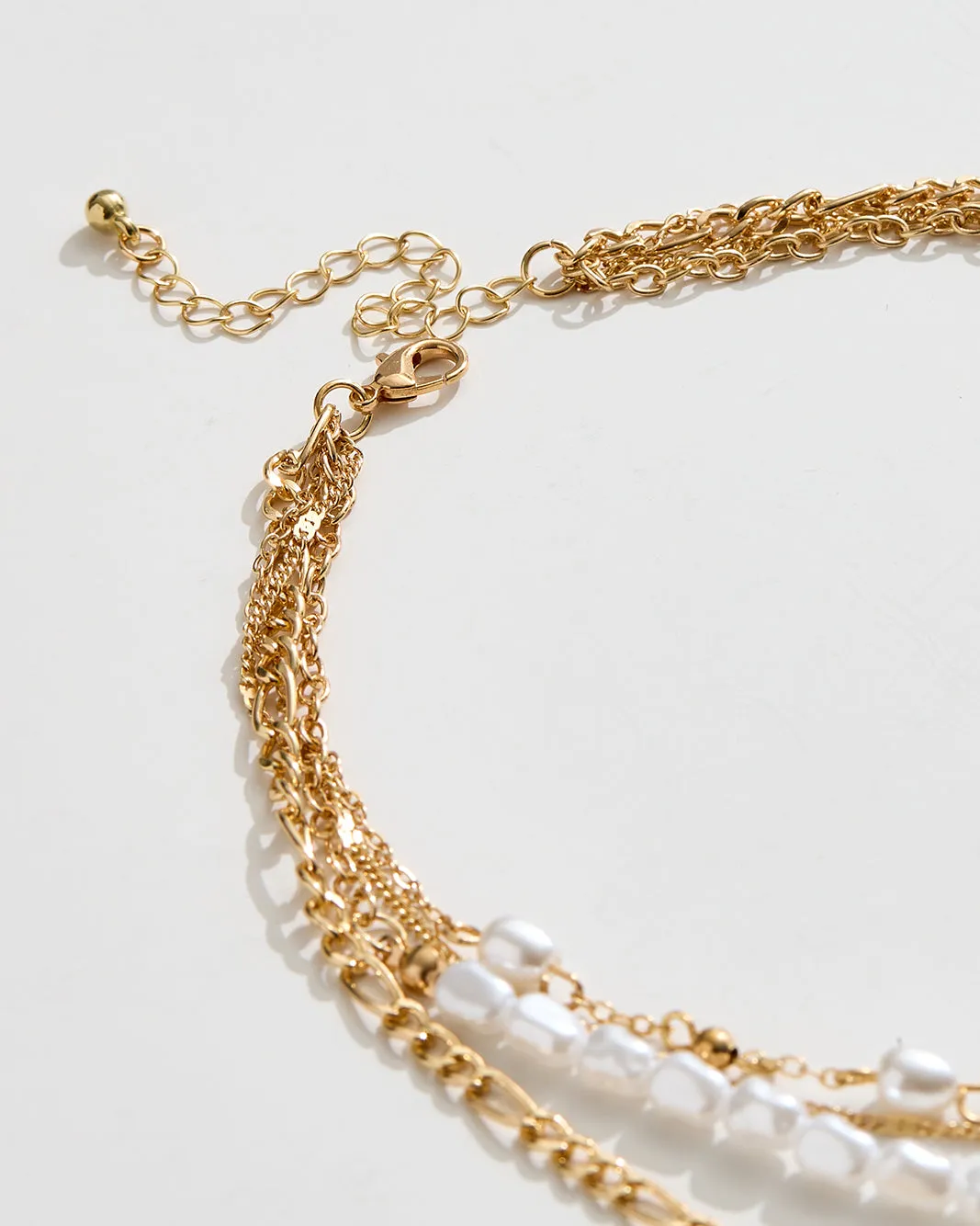 Women Gold Embellished Layered Necklace sold by Redtag product image thumbnail 4