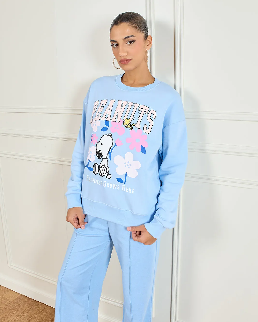 Women Blue Peanuts Printed Sweatshirt sold by Redtag product image thumbnail 5