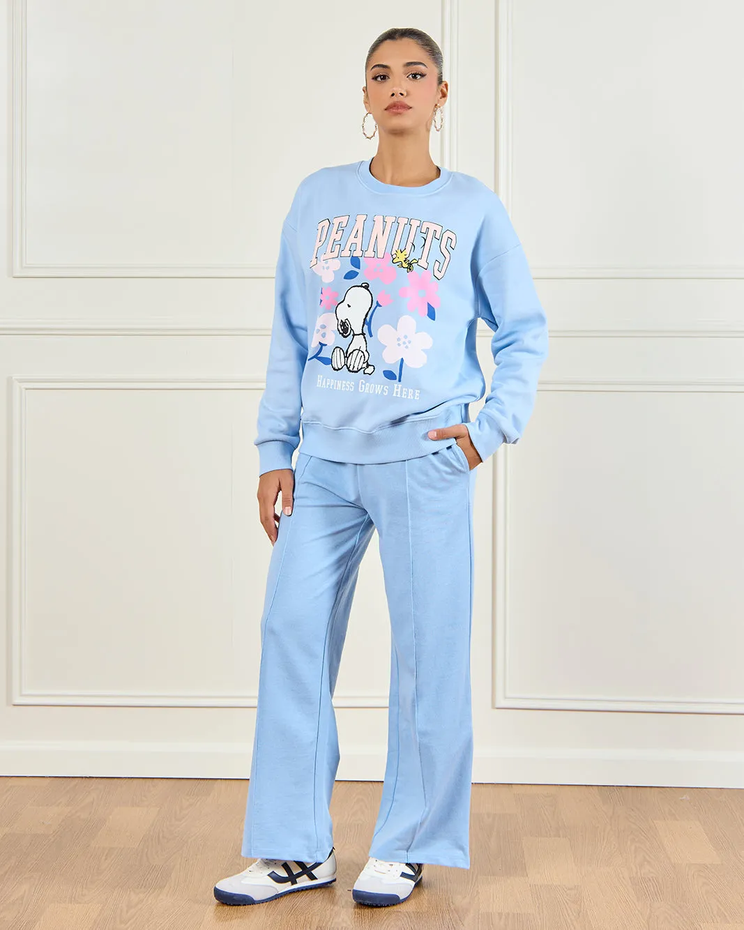 Women Blue Peanuts Printed Sweatshirt sold by Redtag product image thumbnail 2