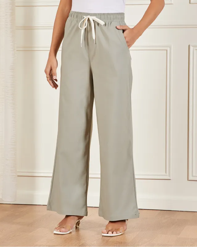 Women Green Wide Leg Trousers sold by Redtag