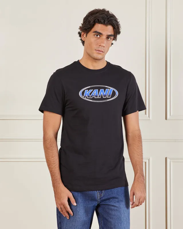 Men Black Basic Graphic T-shirt sold by Redtag
