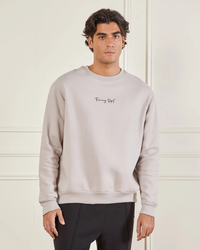 Men Beige Printed Sweatshirt sold by Redtag