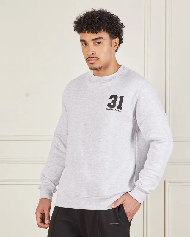 Men Grey Crew Neck Sweatshirt sold by Redtag