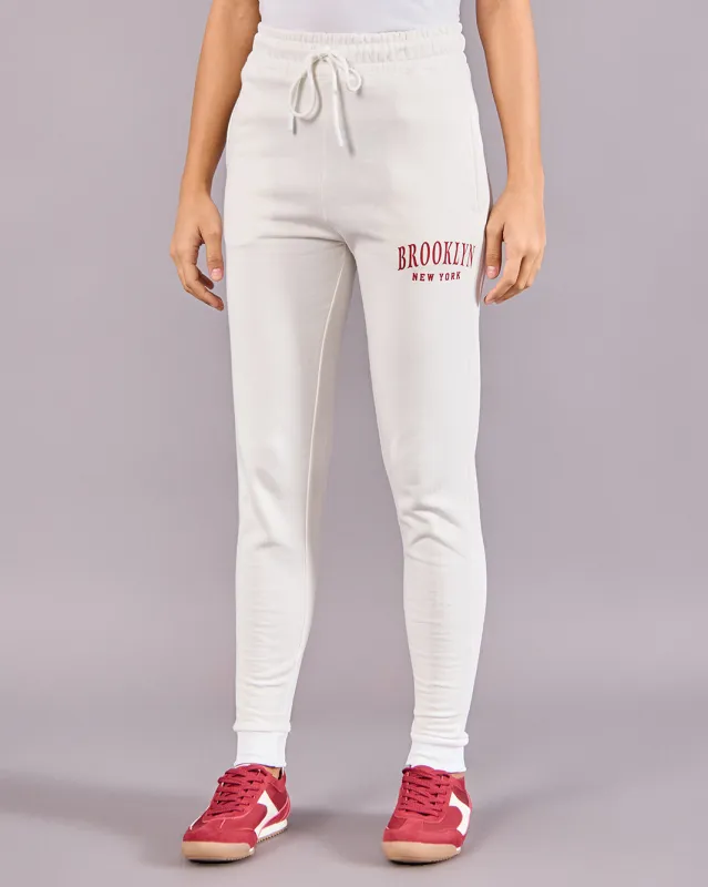 Women Ivory Printed Active Pants sold by Redtag