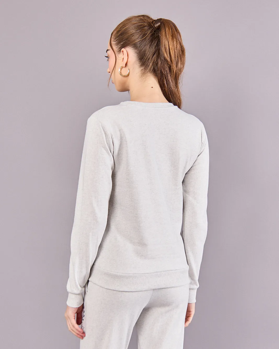 Women Grey Printed Sweatshirt sold by Redtag product image thumbnail 3