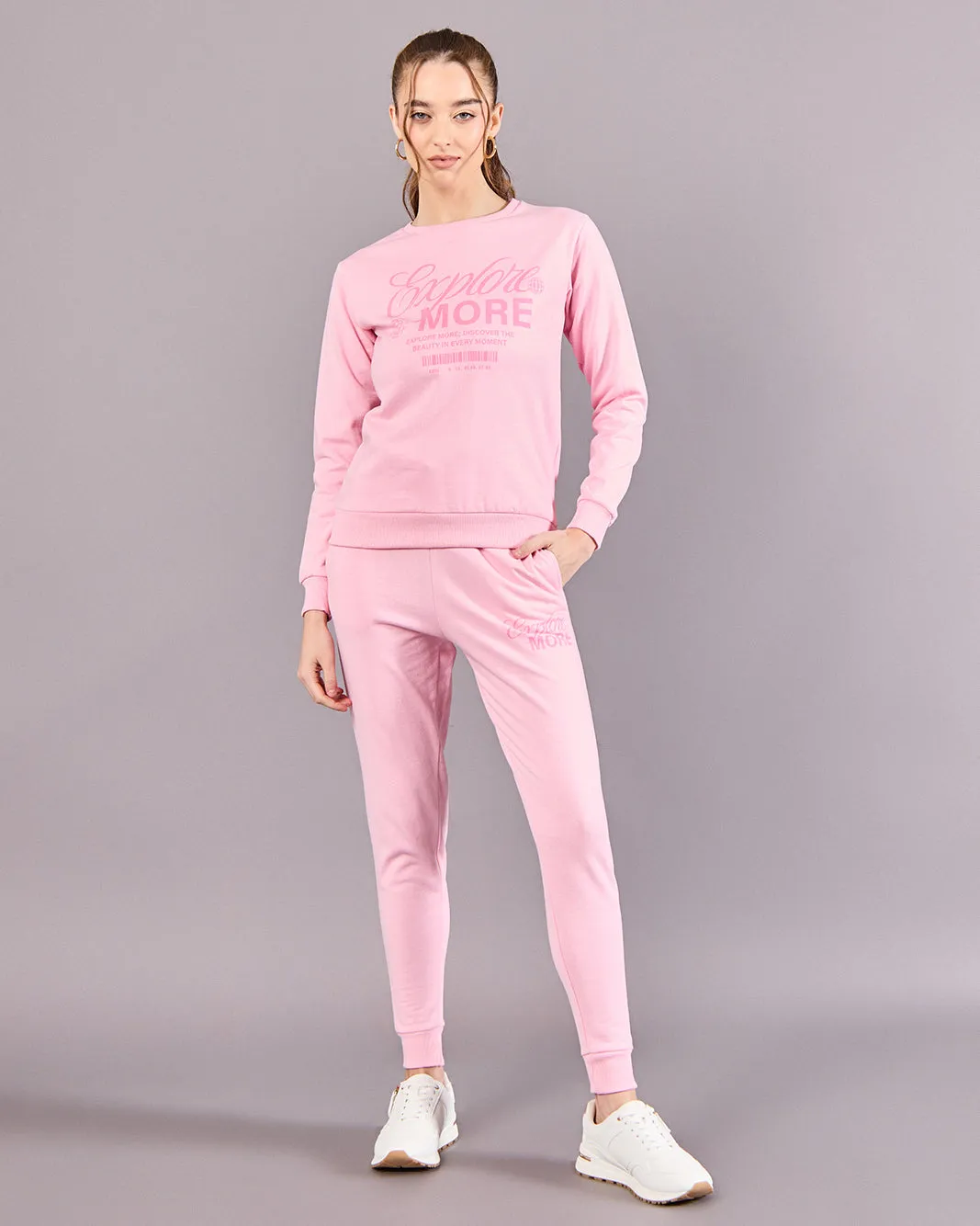 Women Pink Printed Sweatshirt sold by Redtag product image thumbnail 2