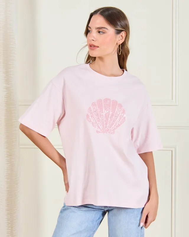 Women Pink Printed T-Shirt sold by Redtag