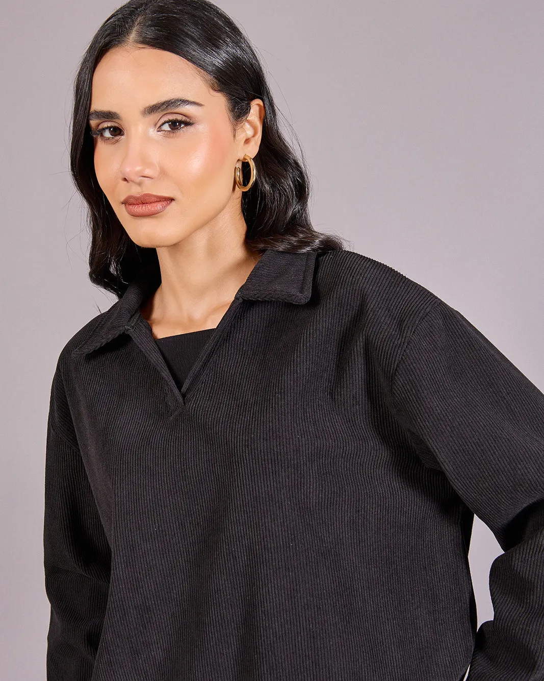 Women Black Sweatshirt sold by Redtag product image thumbnail 4