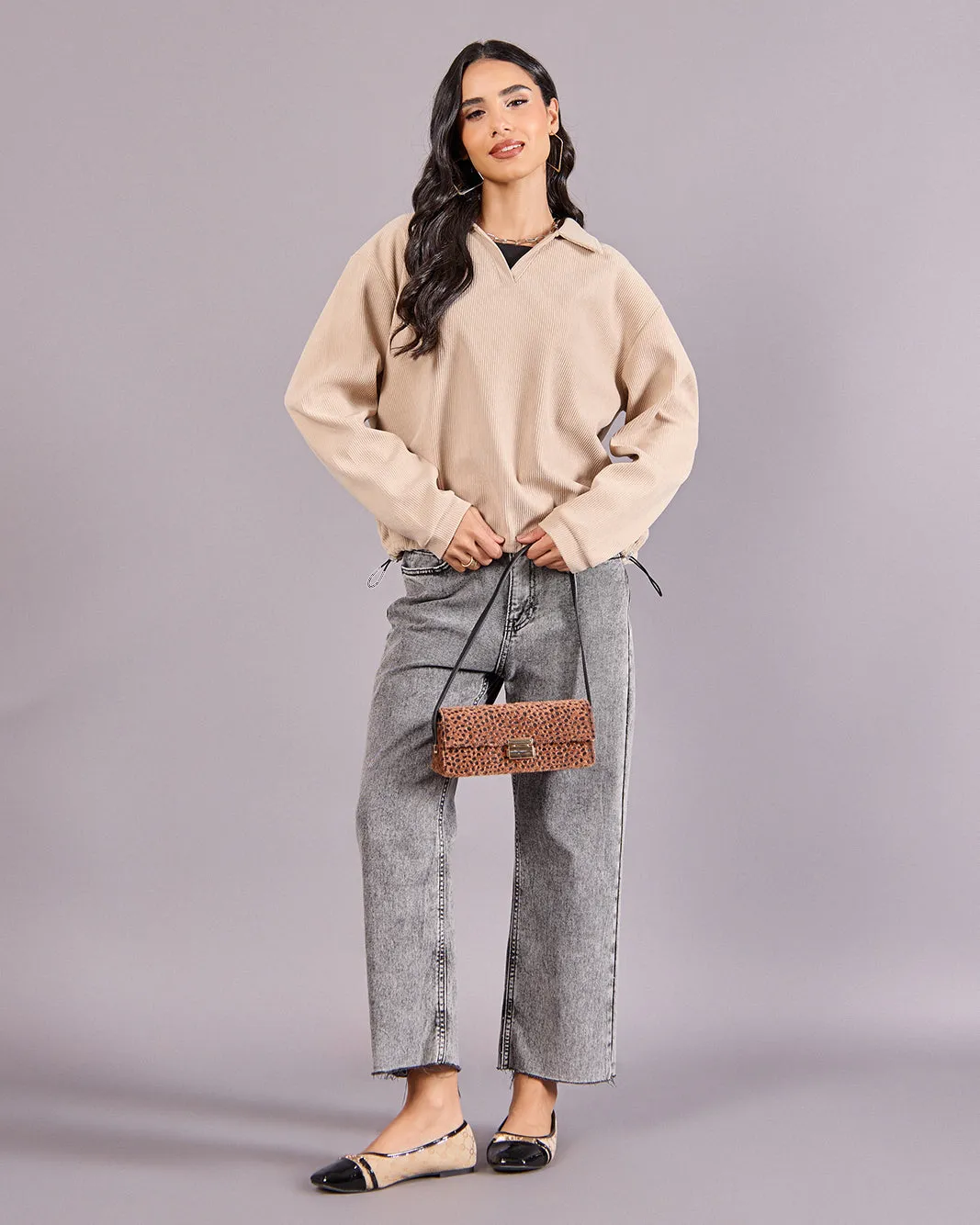 Women Beige Sweatshirt sold by Redtag product image thumbnail 2