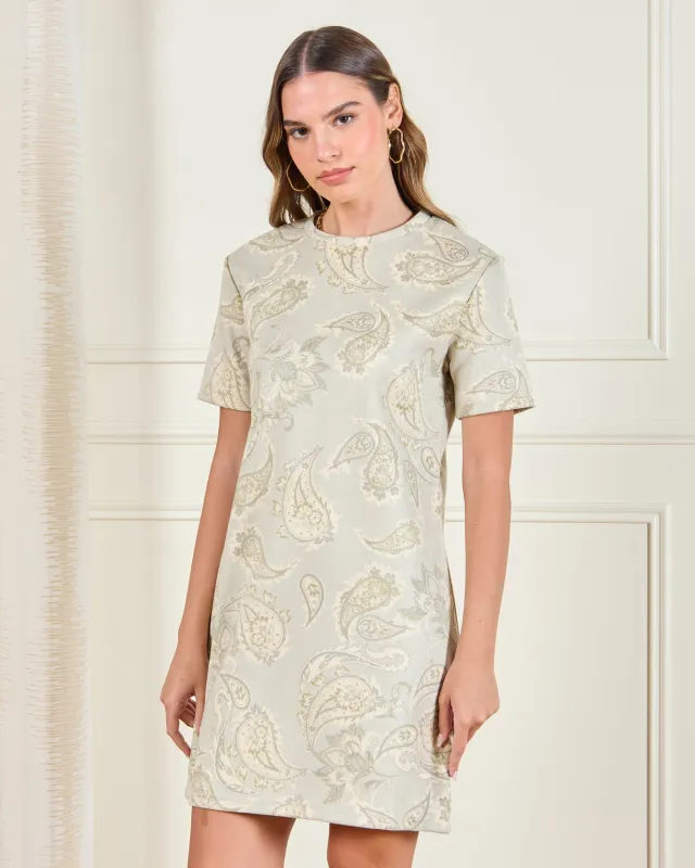 Women Green Printed Dress made by Redtag