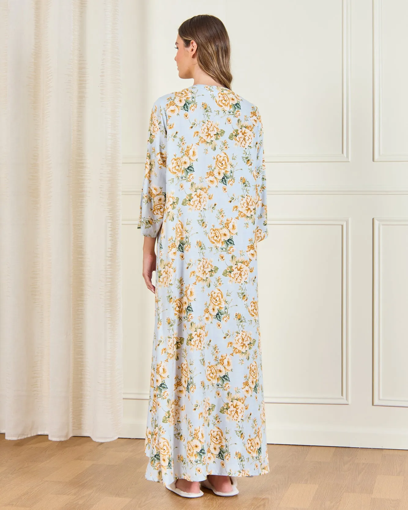 Women Teal Printed Nightgown sold by Redtag product image thumbnail 3