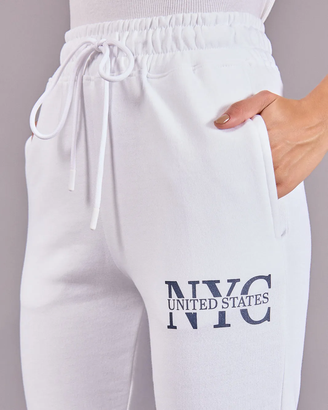 Women White Pull On Active Pants sold by Redtag product image thumbnail 4