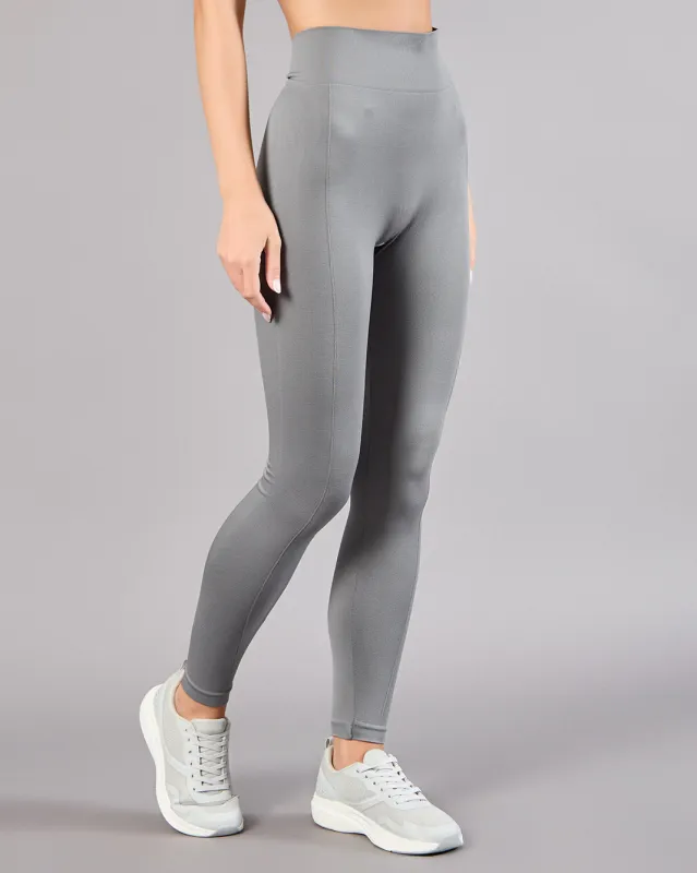 Women Grey Seamless Active Leggings sold by Redtag