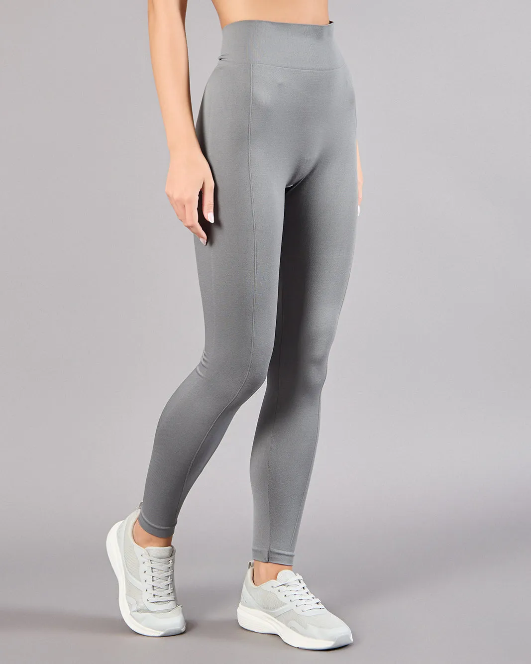 Women Grey Seamless Active Leggings sold by Redtag