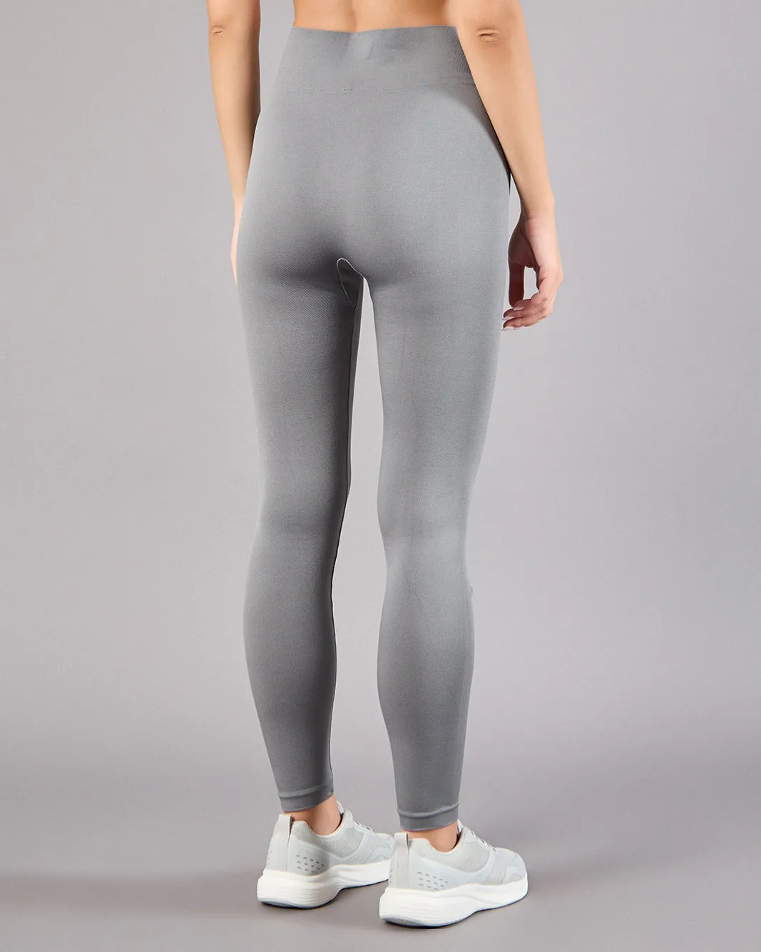 Women Grey Seamless Active Leggings sold by Redtag product image thumbnail 3