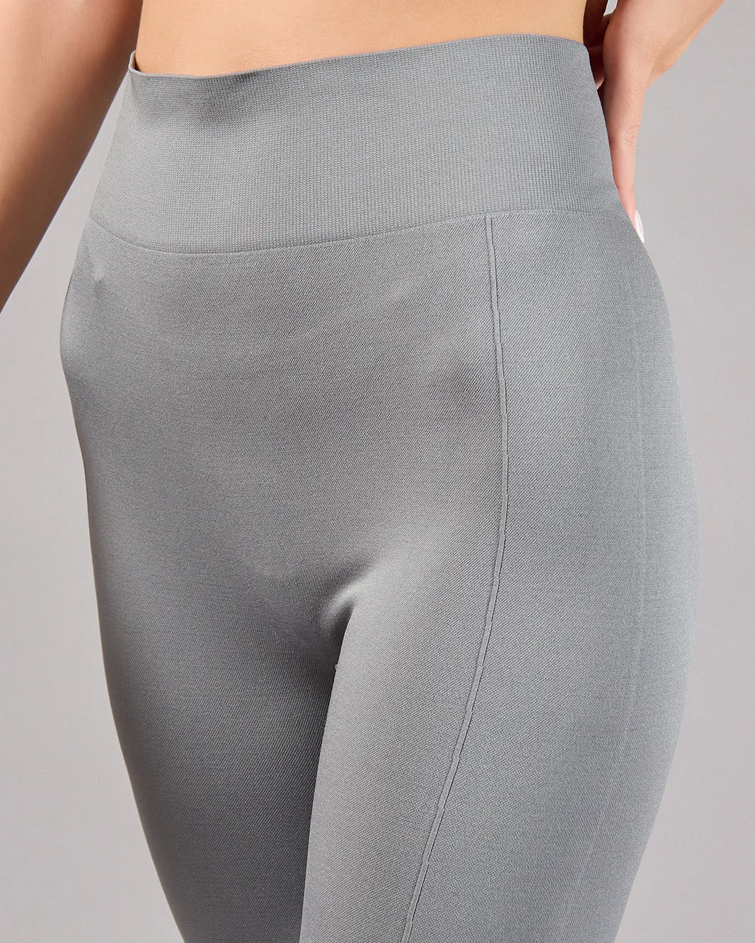 Women Grey Seamless Active Leggings sold by Redtag product image thumbnail 4