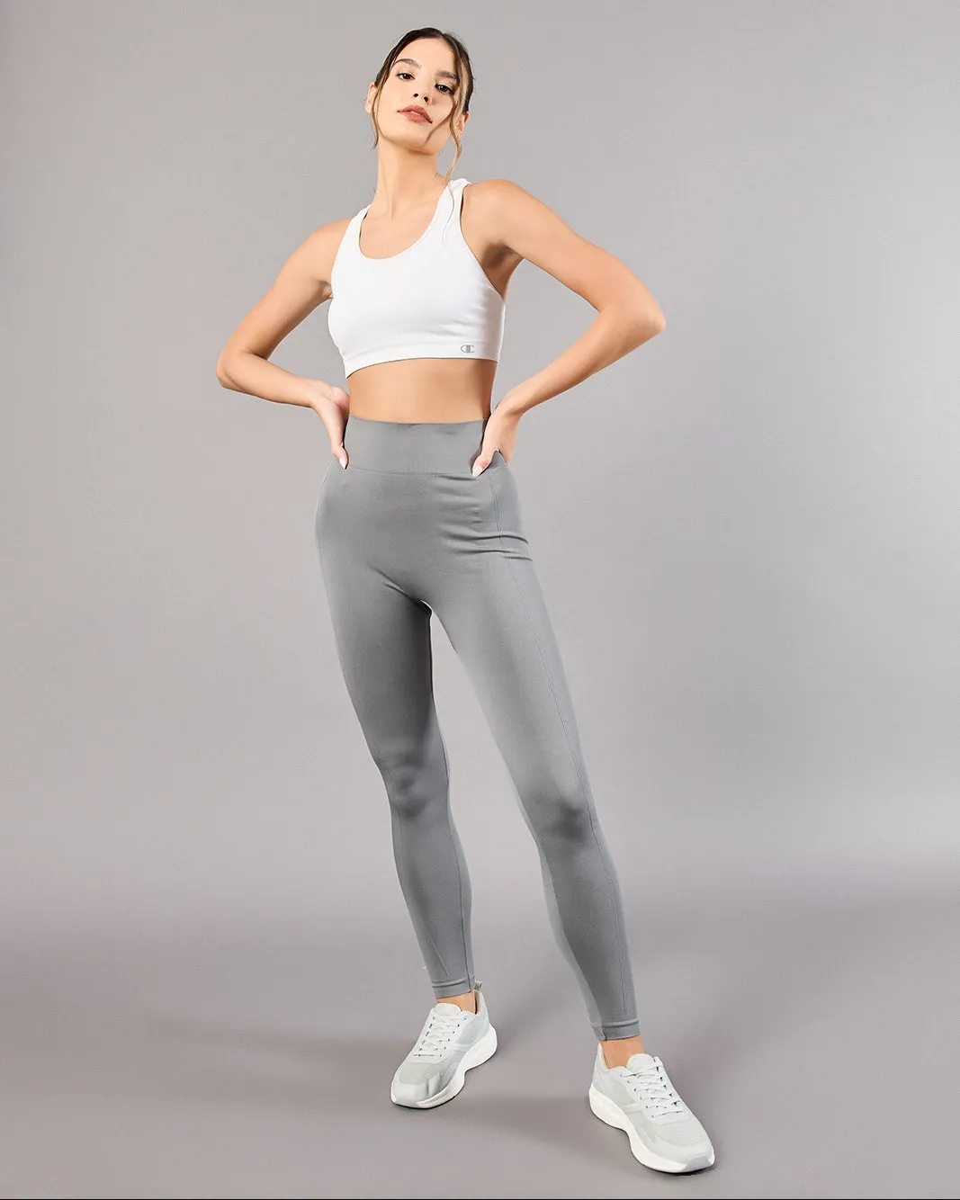 Women Grey Seamless Active Leggings sold by Redtag product image thumbnail 2