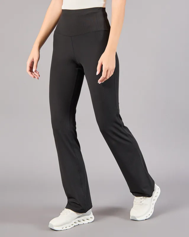 Women Black Wide Leg Active Leggings sold by Redtag