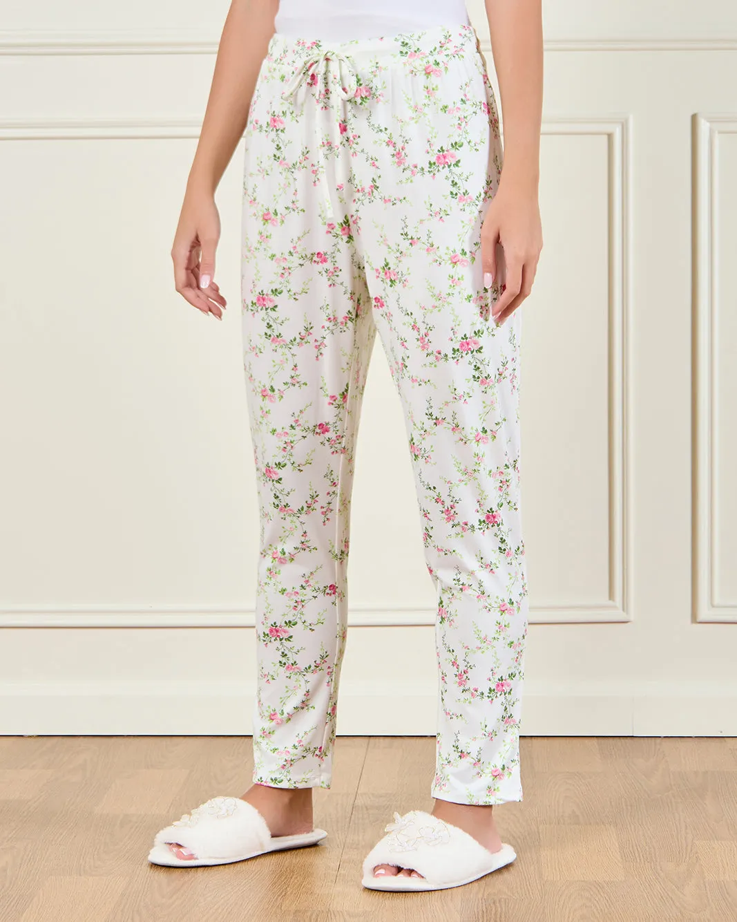 Women Ivory Printed Pyjama Set (2 Piece) sold by Redtag product image thumbnail 3