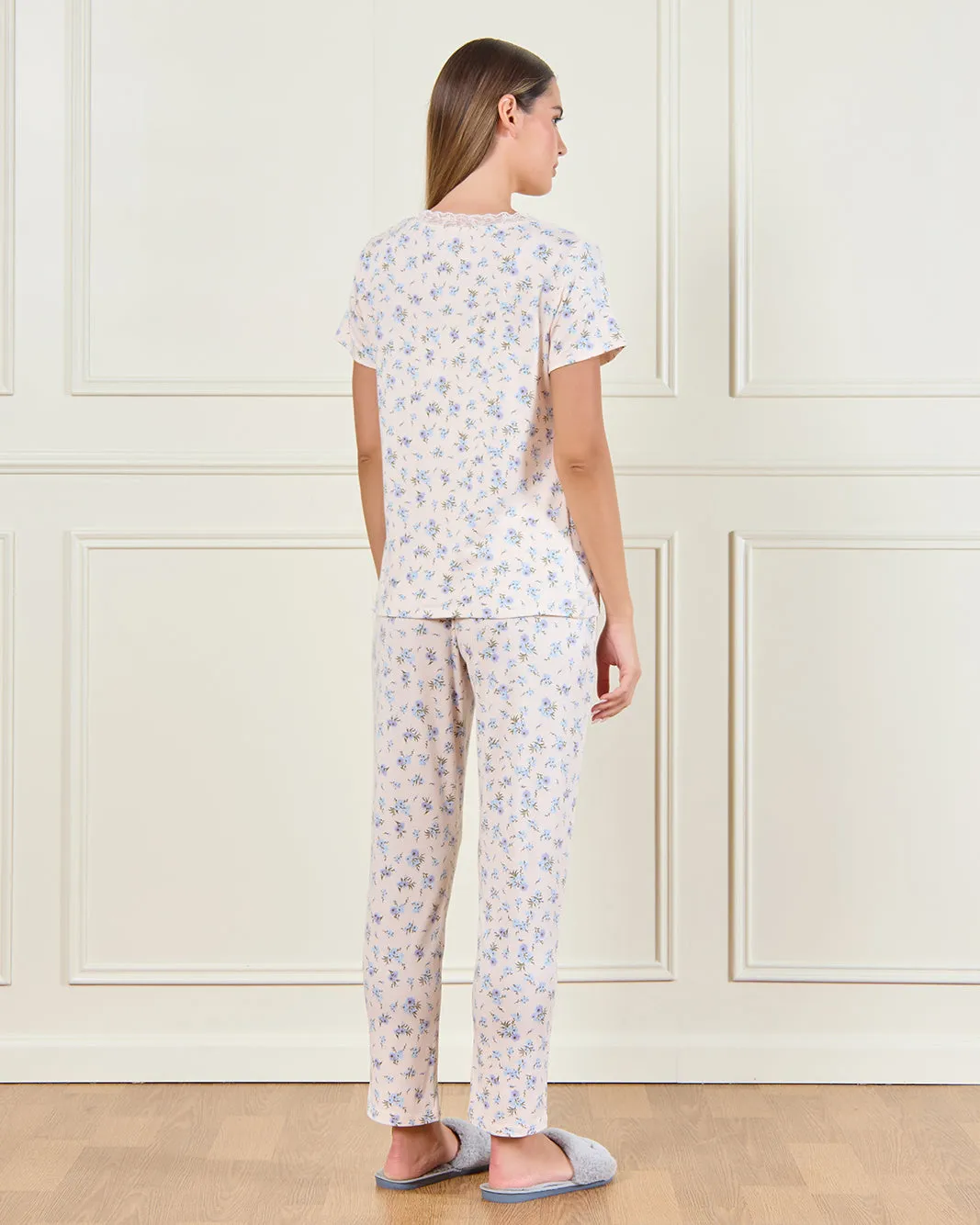 Women Multicolour Printed Pyjama Set (2 Piece) sold by Redtag product image thumbnail 5