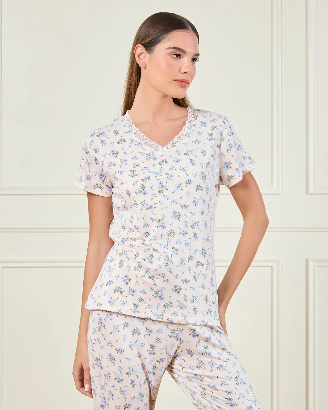 Women Multicolour Printed Pyjama Set (2 Piece) sold by Redtag product image thumbnail 2