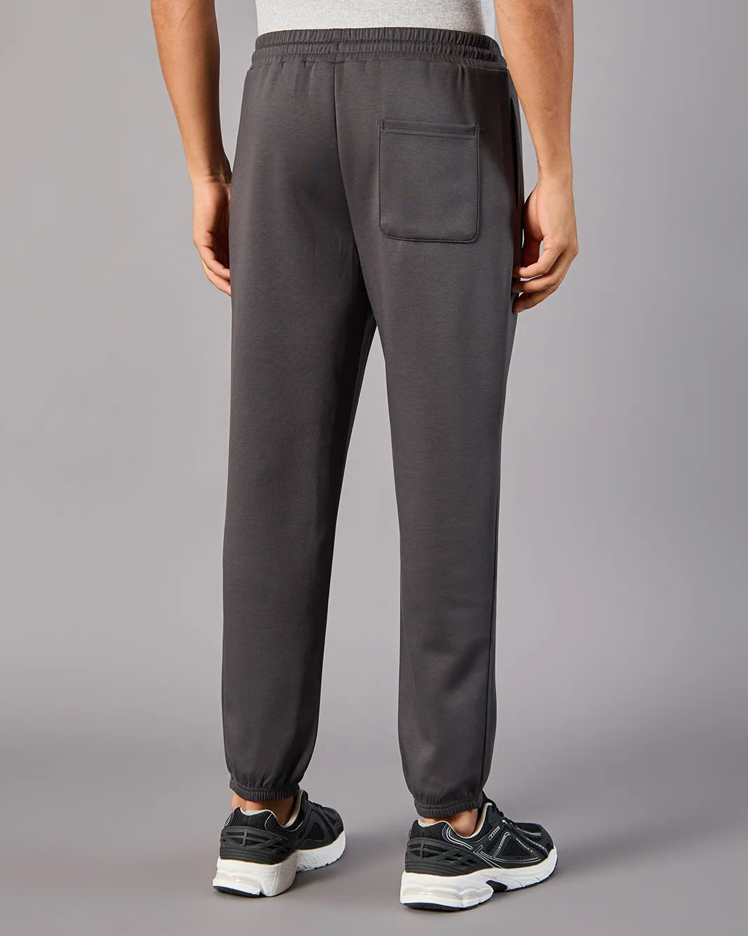 Men Grey Modal Track Pants sold by Redtag product image thumbnail 3