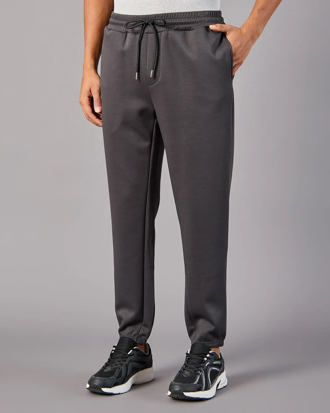 Men Grey Modal Track Pants sold by Redtag