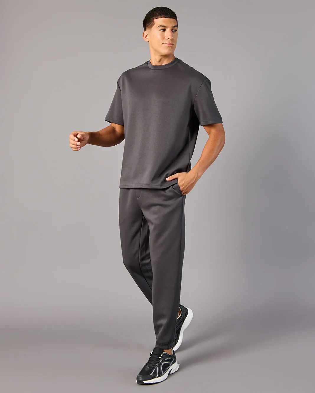 Men Grey Modal Track Pants sold by Redtag product image thumbnail 5