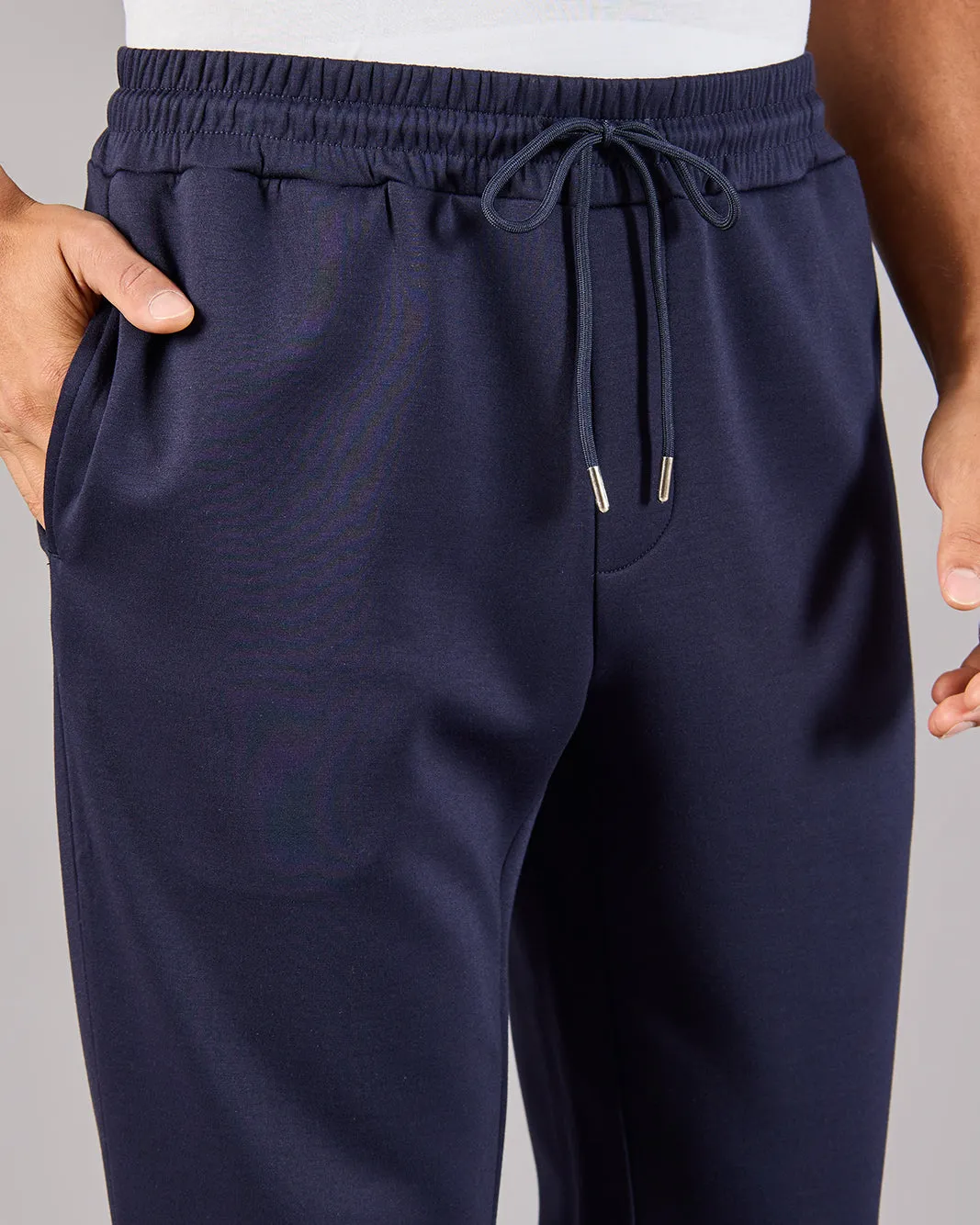 Men Navy Modal Track Pants sold by Redtag product image thumbnail 4