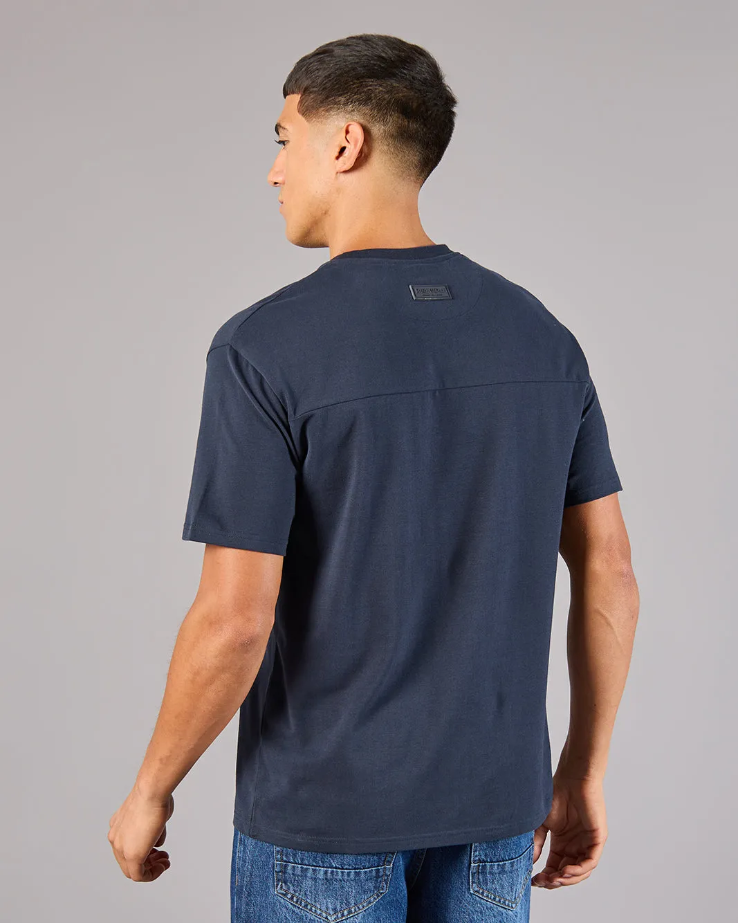 Men Navy Lounge T-Shirt sold by Redtag product image thumbnail 3