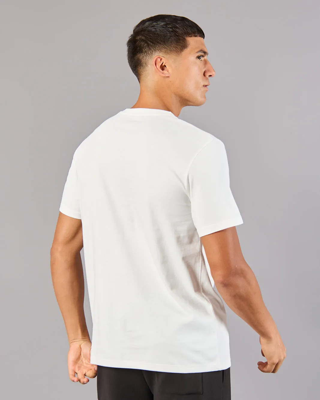 Men White Printed Basic T-Shirt sold by Redtag product image thumbnail 3