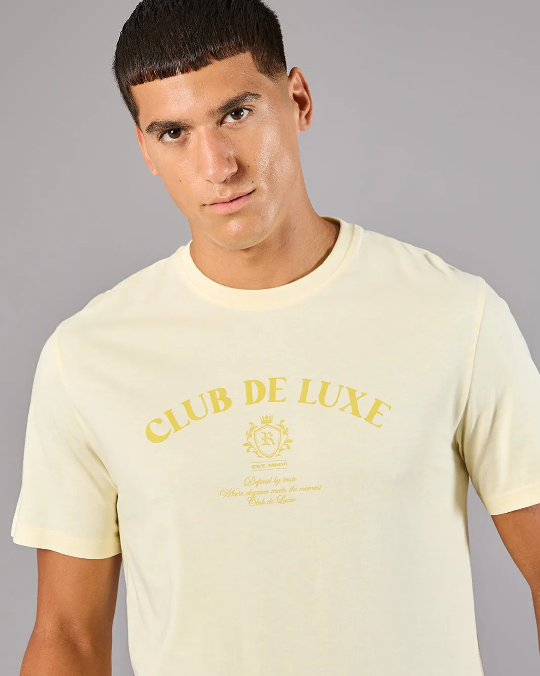Men Yellow Printed Basic T-Shirt sold by Redtag product image thumbnail 4