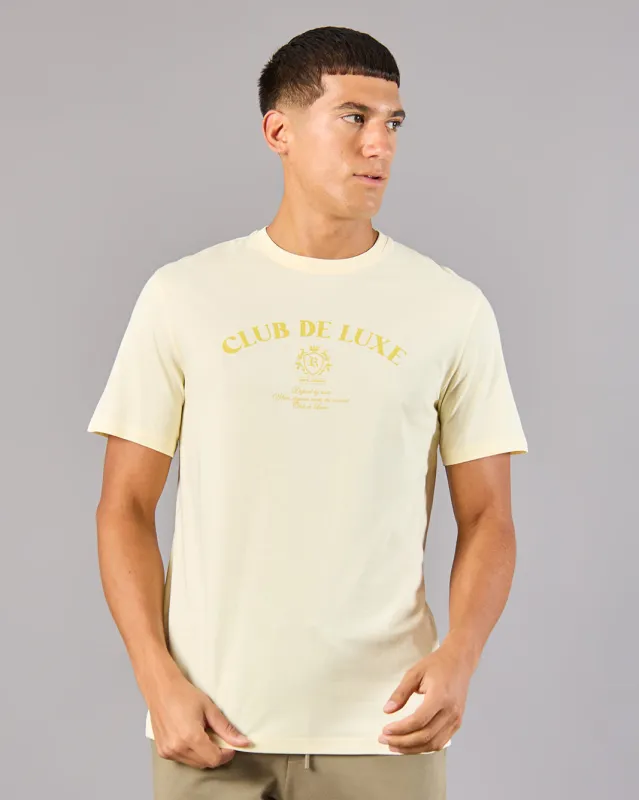 Men Yellow Printed Basic T-Shirt sold by Redtag