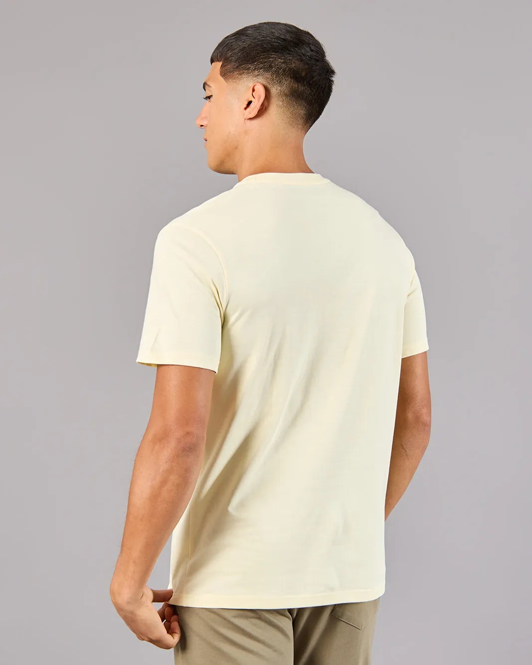 Men Yellow Printed Basic T-Shirt sold by Redtag product image thumbnail 3